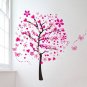 ElecMotive Huge Size Cartoon Heart Tree Butterfly Wall Decals Removable Wall Dec