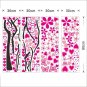 ElecMotive Huge Size Cartoon Heart Tree Butterfly Wall Decals Removable Wall Dec