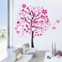 ElecMotive Huge Size Cartoon Heart Tree Butterfly Wall Decals Removable Wall Dec