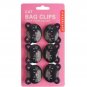 Kikkerland Black Cat / Kitty Bag Clips -Set of 6 Keep food fresh with cute clips