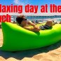 Portable Inflatable lounger Bag Hammock Air Sofa Lazy Bag for Beach Music Festiv