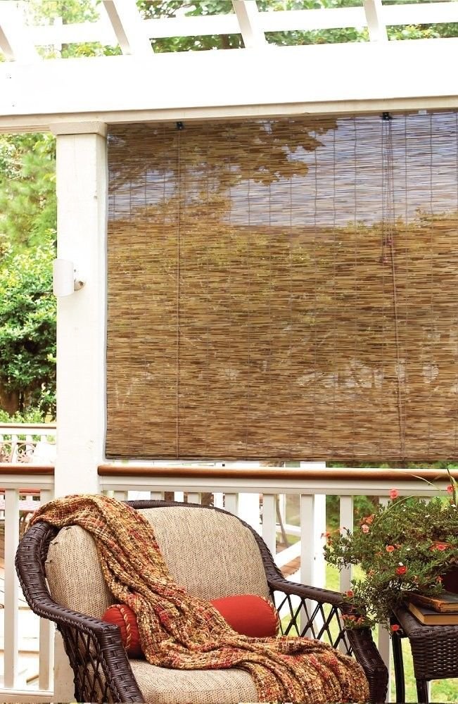 Radiance 3370730 Reed Woven Wood Bamboo Roll Up Window Blind, Long ...