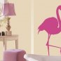 LARGE PINK FLAMINGO WALL DECALS Removable Vinyl Wall Stickers Home Decor FREE SH