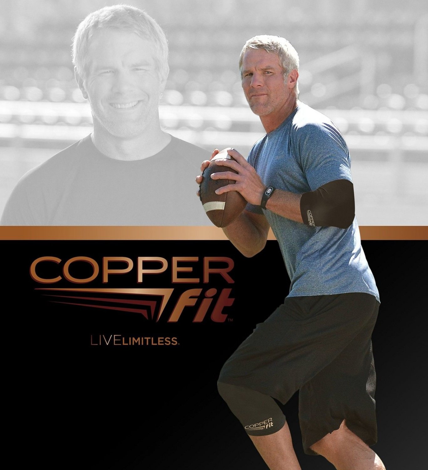 Elbow Support Sleeve Brace Copper Fit Recovery Compression Improved Circulation