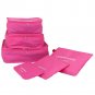 Hopsooken Travel Organizer Luggage Compression Pouches, Rose Travel case 6 pic