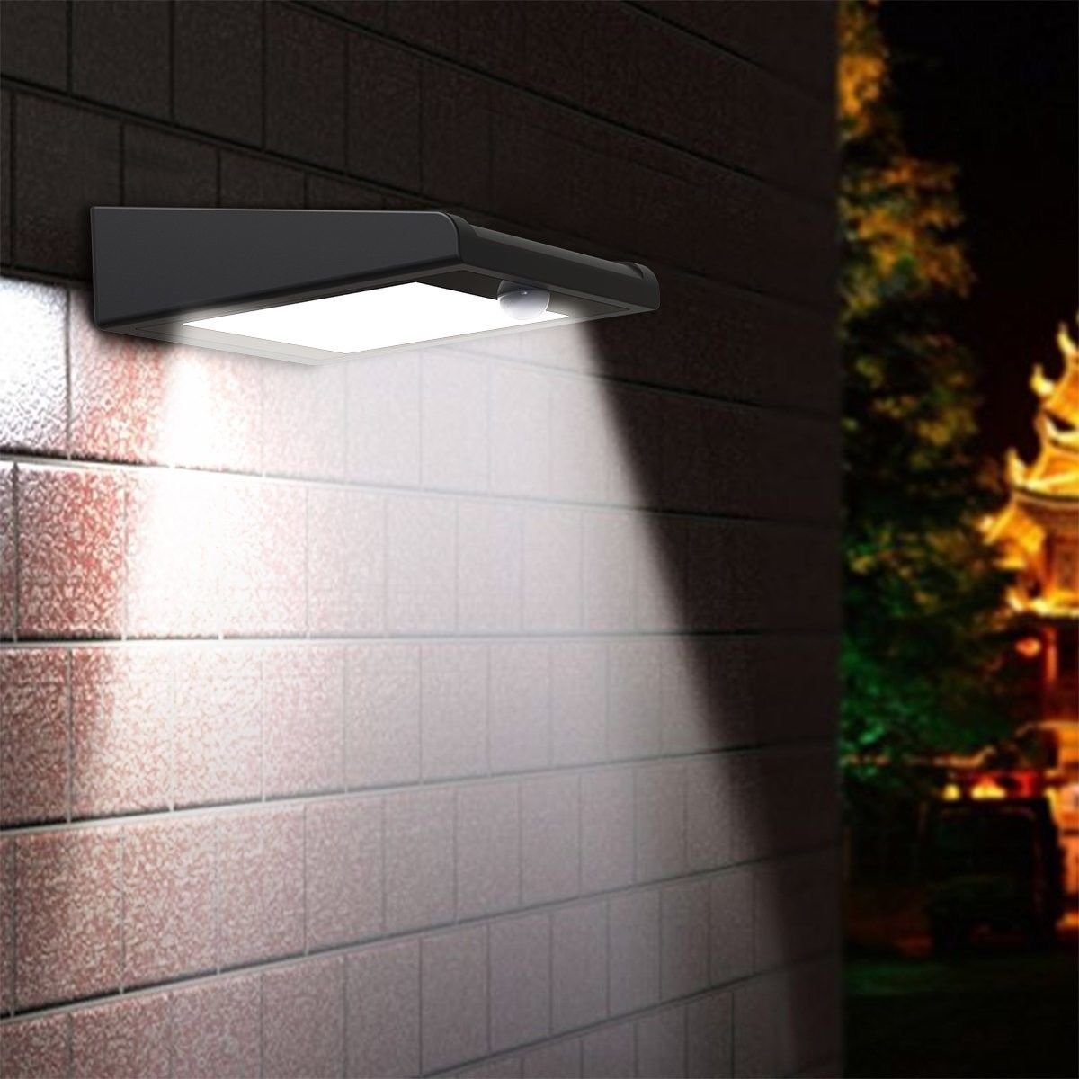30 LED Solar Light,Mulcolor Outdoor Wireless Solar Powered PIR Motion Sensor Sec