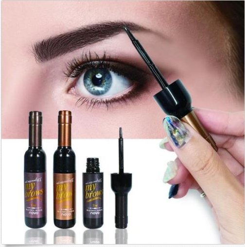 NOVO Brand Red Wine Peel Off Dye Eyebrow Gel Cream 72h Long-lasting Sombrancelha