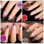 SaiDeng 12 Colors Powder Nail Art Glitter Rainbow Pigme Manicure Chrome Pigments