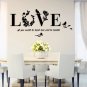 Stylish Removable 3D Leaf LOVE Wall Sticker Art Vinyl Decals Bedroom, home Decor