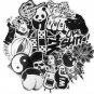 "Stickerbomb Set in Black and White" - 60 Piece Super Stack of Stickers!