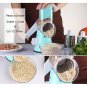 Round Mandoline 3-Blade Slicer Vegetable Cutter Spiralizer New 2017