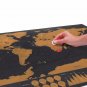 Hex Travellers Map - Wanderlust Map - Travel Map Deluxe ( STANDARD SHIPPING )