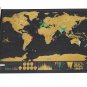 Hex Travellers Map - Wanderlust Map - Travel Map Deluxe ( STANDARD SHIPPING )