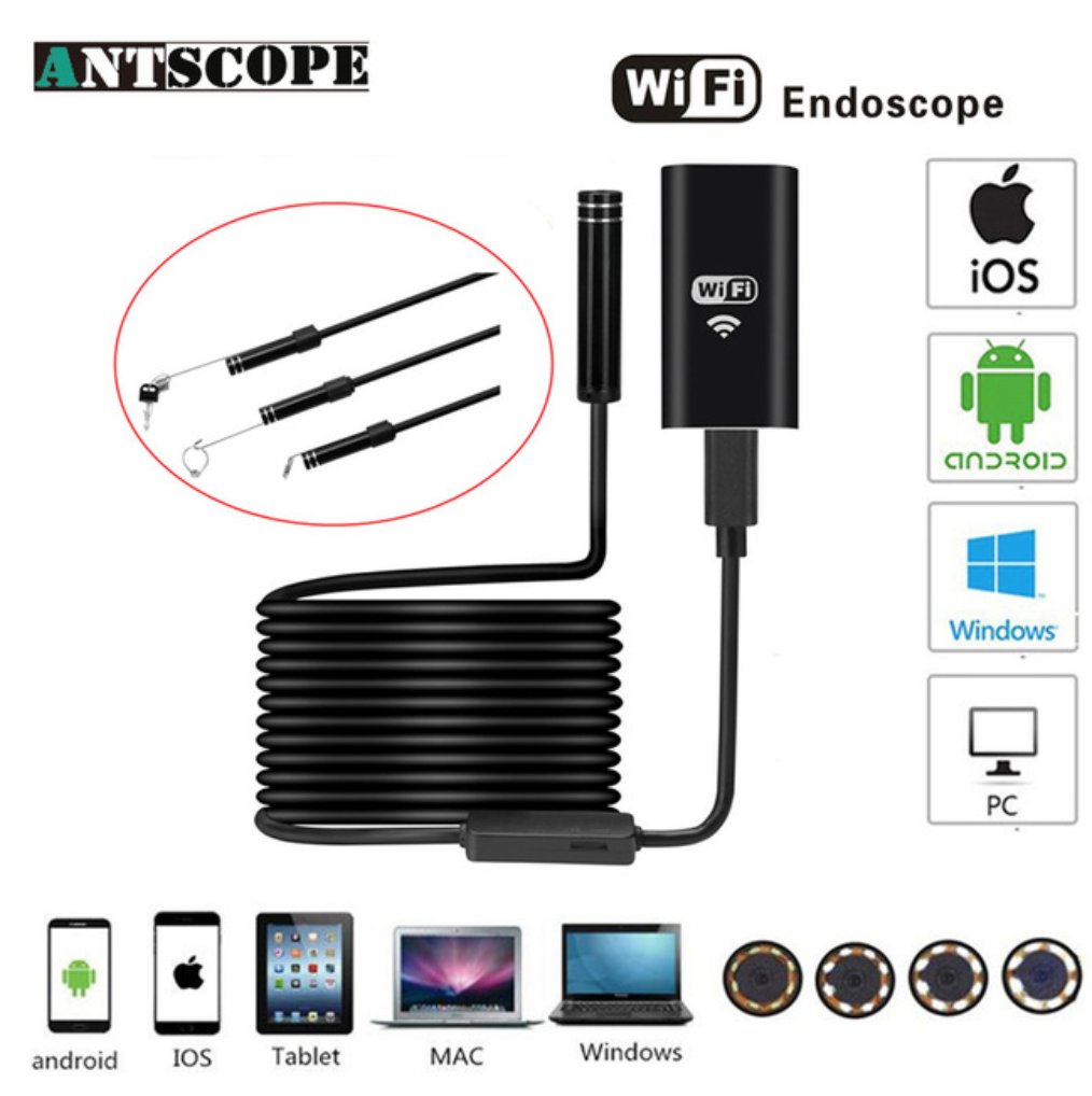 EndoSnake&acirc;�&cent; 8mm Endoscope Cam HD WIFI (ALL DEVICES) iPhone/Android/PC/Mac/Tablets