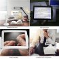 PERFECT VIEWER 3X Magnifier 2 LED Reading Bright Auxiliary Magnifier 3x reading