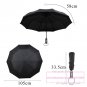 Automatic Travel Umbrella Auto Open Close Compact Folding Windproof Reverse Safe