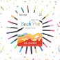 Tip Brush Fineliner And Dual Set 24 Marker Broad Color Pens Markers Rainbow Arts