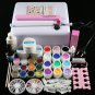 Nail Art Set Brush Full Kit Tips Acrylic Tools Uv Gel Buffer Pro Lamp Curing Kit