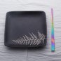 Rainbow Food Grade Mirror Polished Stainless Steel Chopsticks 24cm Tableware New