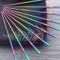 Rainbow Food Grade Mirror Polished Stainless Steel Chopsticks 24cm Tableware New