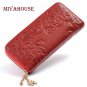 Purse Women Long Leather Genuine Wallet Clutch Card Holder Money Zipper Fashion