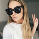 Cat Eye Women Sunglasses Fashion Frame Oversized Vintage Lens Retro Large Round