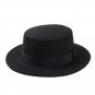 Flat Top Wool Boater Women Pork Pie Wide Hat Hats Men Brim Fedora S Sailor New