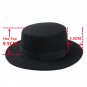 Flat Top Wool Boater Women Pork Pie Wide Hat Hats Men Brim Fedora S Sailor New