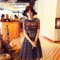 Bowknot British Style Summer Hats Women Ladies Wave Wide Brim Woolen Cap Vintage