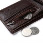 Men Leather Wallets Coin Holder Pocket Zipper High Quality Purse Zip Bag Clutch