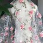 Women Three Dimensional Embroidery Flower Lace Fabric Mesh DIY Dress Clothing