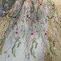 Women Three Dimensional Embroidery Flower Lace Fabric Mesh DIY Dress Clothing