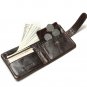 Vintage Casual Genuine Cowhide Wallet Oil Wax Leather Men Short Bifold Purse New
