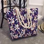 Women Floral Tote Large Capacity Bag Canvas Casual Shopping Shoulder Handbags