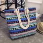 Women Floral Tote Large Capacity Bag Canvas Casual Shopping Shoulder Handbags