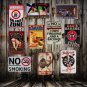 Kitchen Family Rule Wall Tin Sign Metal Painting Retro Gift Pub Office Home New