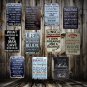 Kitchen Family Rule Wall Tin Sign Metal Painting Retro Gift Pub Office Home New