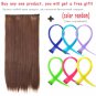 AISI Hair Clip Extension Long Full Head Natural Pieces Straight Real Thick Fiber