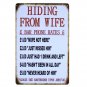 Kitchen Family Rules Retro Signs Metal Painting Wall Bar Home Art Decor Poster