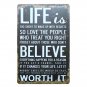Kitchen Family Rules Retro Signs Metal Painting Wall Bar Home Art Decor Poster