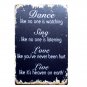 Kitchen Family Rules Retro Signs Metal Painting Wall Bar Home Art Decor Poster