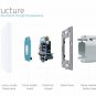 Switch Touch EU Standard Wall Luxury White Crystal Glass Light Panel Led 1 Gang