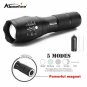 Led Flashlight 3800lm Aluminum T6 Waterproof Zoomable Cree Torch Light Tactical
