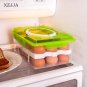 Food Storage Container Eggs Holder Refrigerator Double Layer Organizer Kitchen