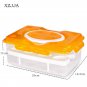Food Storage Container Eggs Holder Refrigerator Double Layer Organizer Kitchen