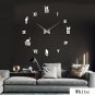 Clock Wall Modern Large Diy Decor 3d Home Mirror Sticker Surface 12 Analog Gift