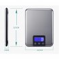 Digital Scale Touch Screen Weight Stainless 15kg Balance Steel Electronic Food