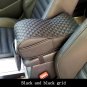 Car Interior Pu Leather Soft Armrest Box Mats Pad Liner Universal Hold Black New