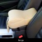 Car Interior Pu Leather Soft Armrest Box Mats Pad Liner Universal Hold Black New