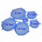 Silicone Universal Stretch Suction Pot Cooking Cover Lids Pan 6pcs Bowl Lid Tool
